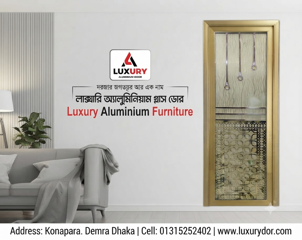Aluminium jara Glass Door
